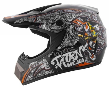 KASK CROSSOWY LEKKI NA ENDURO QUAD ATV MOTOCROSS BMX M