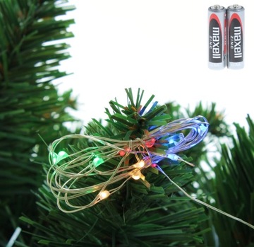 C90 10LED oświetlenie lampki NA BATERIE 2xAA 1,3m