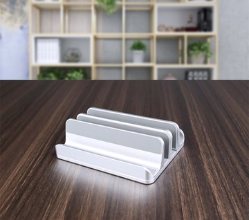 Алюминиевая подставка для MacBook iPad с 4 слотами — СЕРЕБРЯНЫЙ