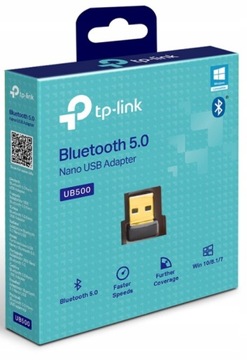 Adapter Bluetooth 50 Nano USB TPLINK UB500 Windows 10 11 Nadajnik Odbiornik