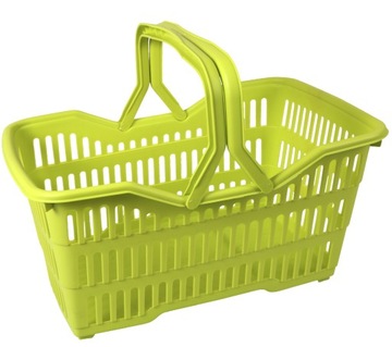 Корзина Корзина для покупок Зеленая прочная пластиковая корзина для покупок