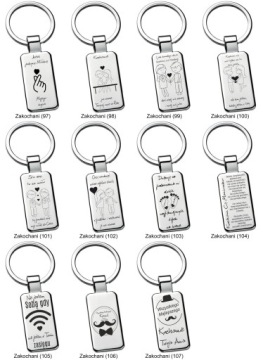 Элегантный брелок для ключей с персонализацией 03