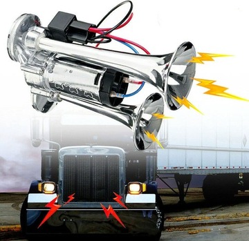 12V 600DB КОМПЛЕКТ ГРОМКОГО ТОНАЛЬНОГО СИГНАЛА ДЛЯ ОХОТЫ КОМПРЕССОР ДЛЯ МОТОЦИКЛА