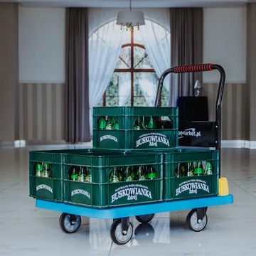 Wózek transportowy platformowy SKŁADANY 500KG MAGAZYNOWY platforma 109x64cm
