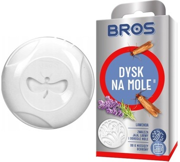 BROS DYSK ZAPACH ŚRODEK NA MOLE ODZIEŻOWE LAWENDA