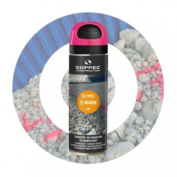 SPRAY MARKER GEODEZYJNY ZNACZNIK RÓŻOWY FLUO