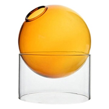 Art Clear Okrągły szklany wazon Tabletop