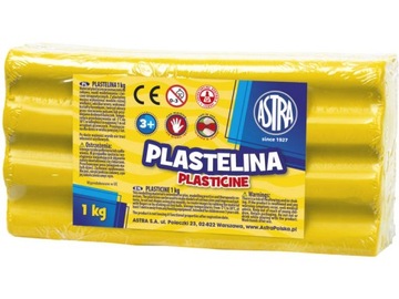 Plastelina 1kg Żółta Astra