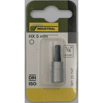 PROXXON 23747 nasadka imbusowa HX 5 mm 1/4 cala