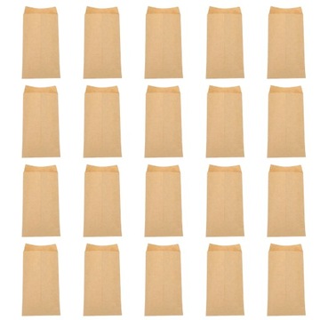 WORECZKI Z PAPIERU KRAFT BRĄZOWE WORKI KOPERTOWE 100 SZT