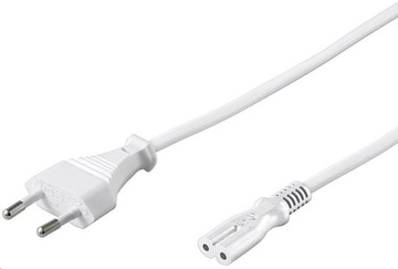 KABEL ZASILAJĄCY RADIOWY C7 2-pin 3m ÓSEMKA EURO W