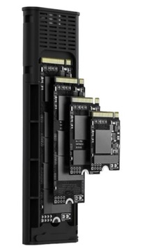 Чехол-адаптер для твердотельного накопителя M2 NVMe PCIe 2-в-1 USB 3.0 USB-C 10 Гбит Pocket m.2