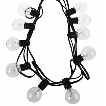 ГИРЛАНДНЫЕ САДОВЫЕ ЛАМПЫ 30 ПАТИО БАЛКОН ТЕРРАСА 9M+3 ЗАПАСНЫЕ ЛАМПОЧКИ