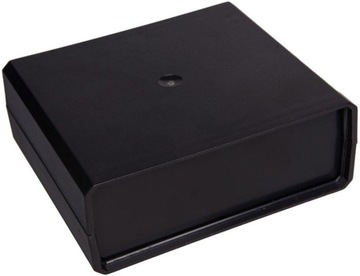 Obudowa czarna 159x140, h=60 mm ABS, z panelem