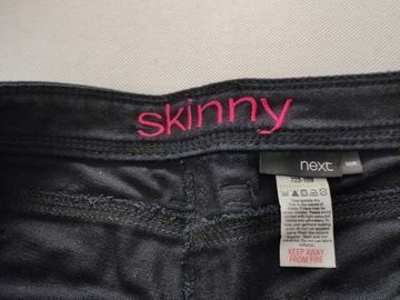 NEXT SKINNY DAMSKIE CZARNE SPODNIE JEANS rozm. 38