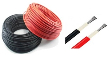 Kabel przewód solarny czerwony 6 mm fotowoltaika 1