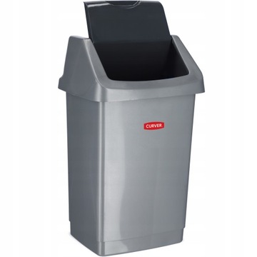 CURVER - Kosz na śmieci CLICK-IT szary - 15 L