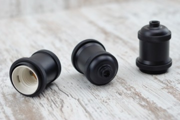 Патрон лампы e27 черный VINTAGE Edison Spider лампа HIT