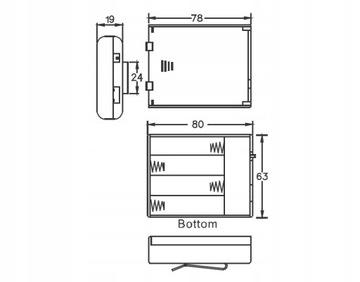 АККУМУЛЯТОРНЫЙ БЛОК 4xR6 с USB / 4815