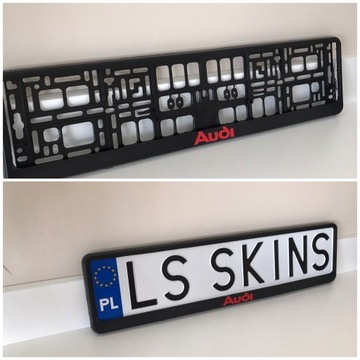 Рамка номерного знака AUDI / 2 шт.