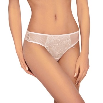 Эвана 082 Кружевные тонкие стринги бежевые M