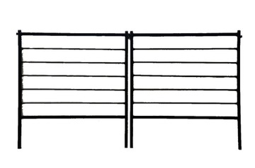 PŁOTEK OGRODOWY METALOWY 75 x 80 cm do ogrodu