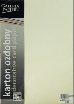 Karton ozdobny ATLANTA 230g KREMOWY 203202