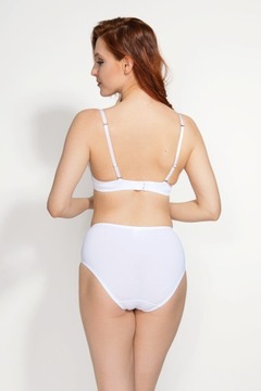 Bawełniane Figi Modelujące z Wysokim Stanem NETi MTX 06 Białe