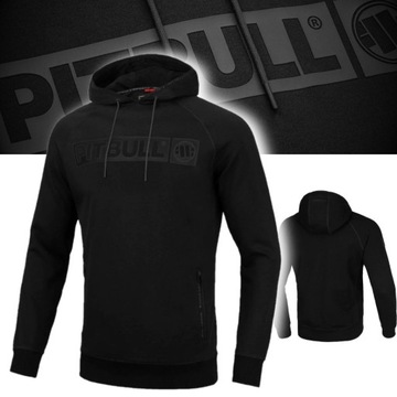 PITBULL WEST COAST BLUZA MĘSKA Z KAPTUREM FALCON HILLTOP 400g CZARNA 3XL