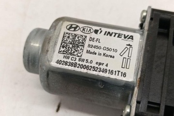 MOTOREK OKNO PŘEDNÍCH LEVÝCH DVEŘE KIA NIRO 82450G5010 1.58L 2021