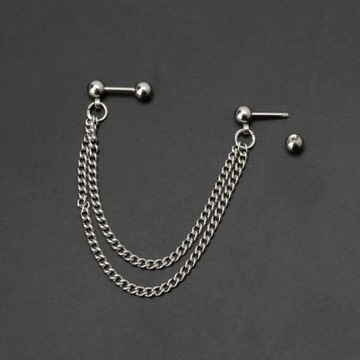 1Pc Punk Ball Stud chrząstka ucha kolczyki po