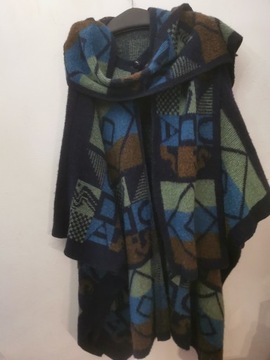 ALB CARDIGAN PONCZO SWETER R.M SWETR WEŁNIANY ISLANDZKI