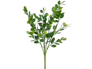 DROBNE LIŚCIE SZTUCZNE GAŁĄZKI ZIELONE 31 cm MINI BORÓWKA GAŁĄZKA DODATEK