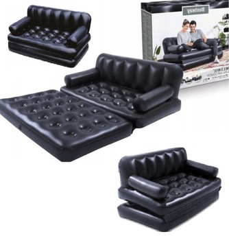 MATERAC DMUCHANY dwuosobowy kanapa sofa ŁÓŻKO 5w1