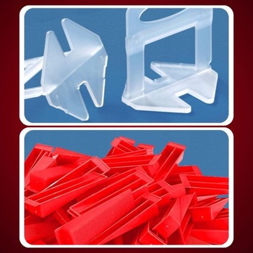 НАБОР ДЛЯ ВЫРАВНИВАНИЯ ПЛИТКИ ЗАЖИМЫ 1 ММ 500 ШТ. + 100 КЛИНЕЙ