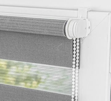 Gotowe mini rolety Dzień Noc z prowadnicami rolety wewnętrzne 43x150