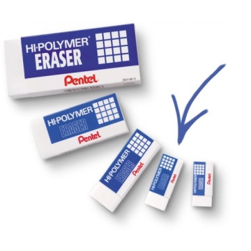 Ластик Pentel ZEH 05 средний x 4 шт.