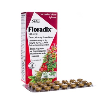 Floradix, suplement diety, 84 tabletki