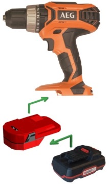 Адаптер аккумулятора Parkside X20V Team для AEG/Ridgid