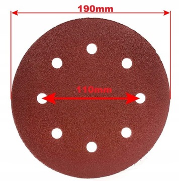 ДИСК ШЛИФОВАЛЬНОЙ БУМАГИ ДЛЯ ШЛИФОВАЛЬНОЙ МАШИНЫ 190MM P120 x10
