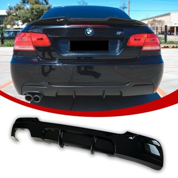 BMW E92 E93 DYFUZOR DOKLADKA ZDERZAKA M-PERFORMANCE CZARNY POŁYSK