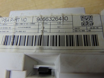 PŘÍSTROJOVÁ DESKA BUDÍK CITROEN C5 III 2008- 1.6 HDI EVROPA