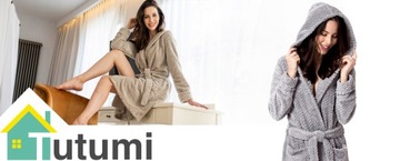 ТЕПЛЫЙ ЖЕНСКИЙ ХАЛАТ, МЯГКАЯ РОЗА ДИАМ L/XL