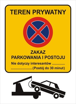 TABLICE OSTRZEGAWCZE UWAGA 30x40cm PCV 3mm