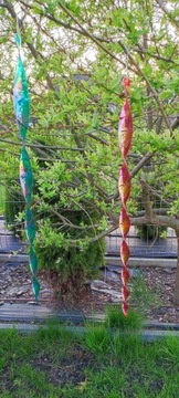 Спирали отпугивающие птиц СВЕТООТРАЖАЮЩИЕ стержни 6 шт.