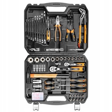 Neo Tool НАБОР ИНСТРУМЕНТОВ 100 шт. РАЗВОДНЫЕ КЛЮЧИ Кейс