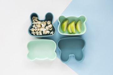Закрывающийся силиконовый контейнер We Might Be Tiny Bunny - Пудрово-розовый