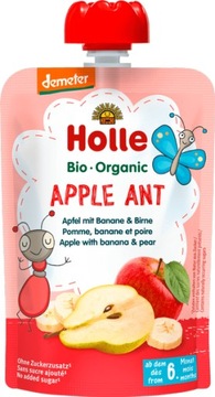 HOLLE BIO Deserek Mus z Jabłek Bananów i Gruszek