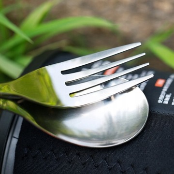 Lixada Легкая обеденная вилка и ложка из титана
