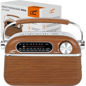 КУХОННОЕ РАДИО НА БАТАРЕЕ ПОРТАТИВНОЕ BLUETOOTH USB FM СТИЛЬНОЕ РЕТРО ВИНТАЖ